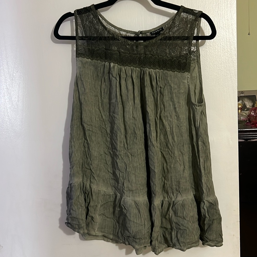 Torrid Green size 0 top